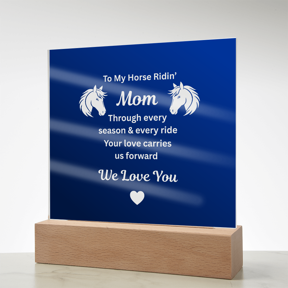 Horse Ridin’ Mom Message Plaque – view 11