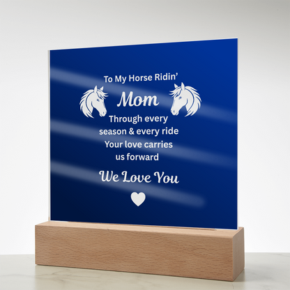 Horse Ridin’ Mom Message Plaque – view 11