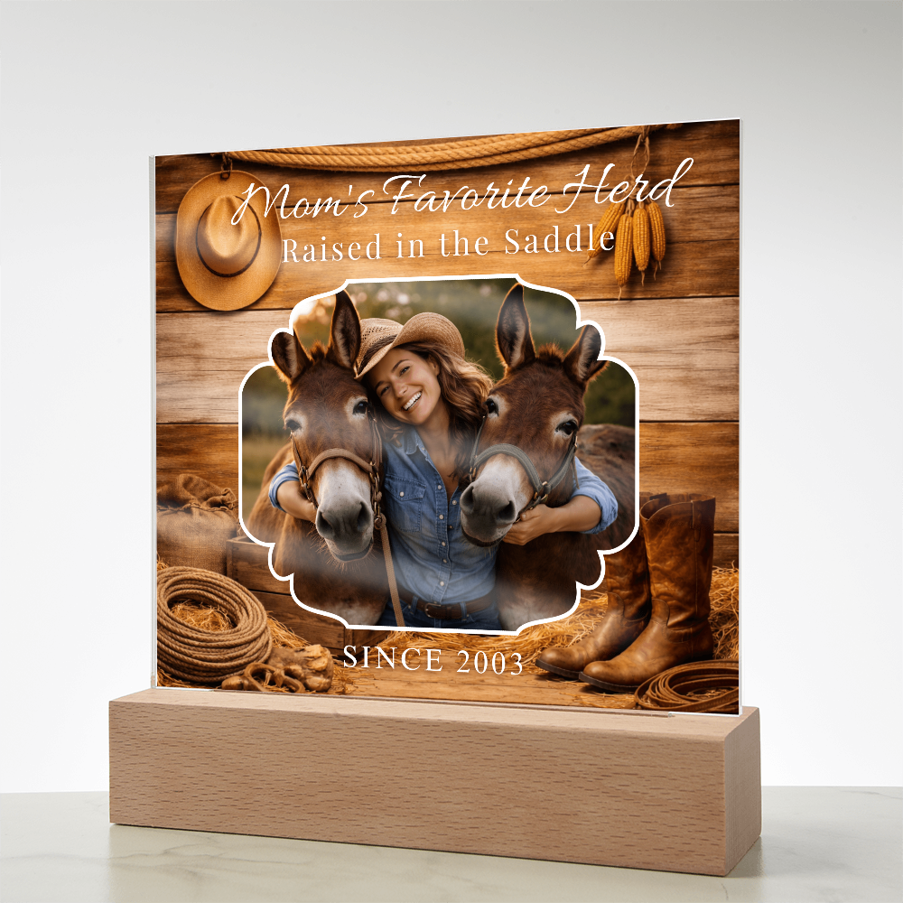 Mom’s Favorite Herd Horse Photo Plaque – view 9