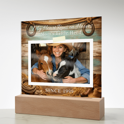 Mom’s Little Herd Horse Photo Plaque – view 11