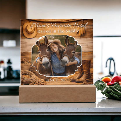 Mom’s Favorite Herd Horse Photo Plaque – view 10