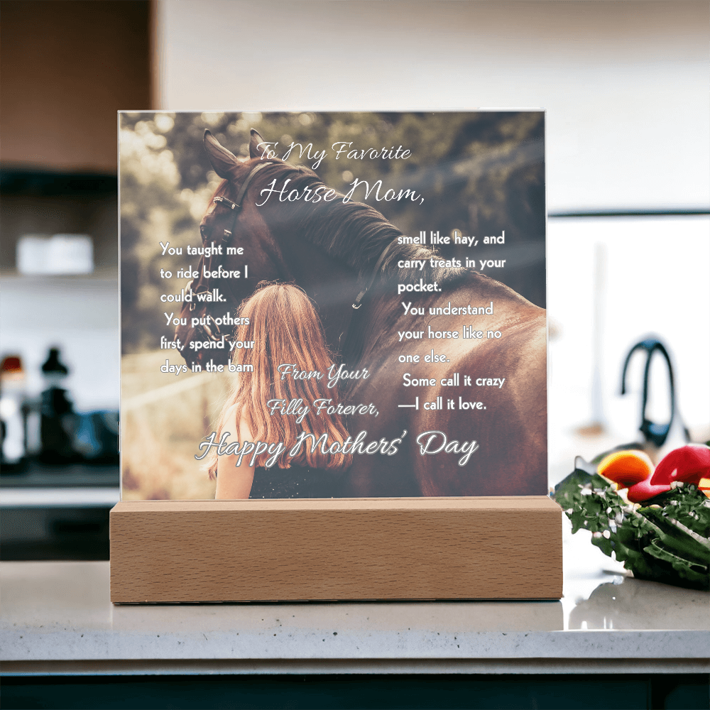 Favorite Horse Mom Photo Plaque – view 10