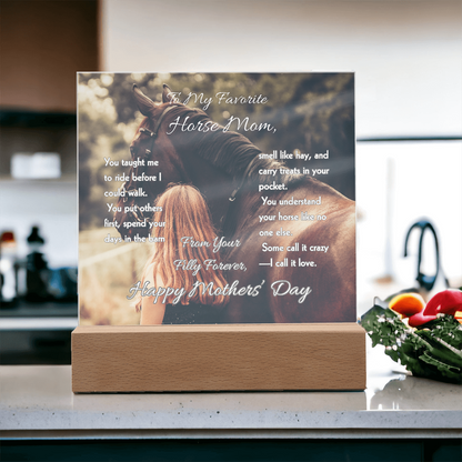 Favorite Horse Mom Photo Plaque – view 10
