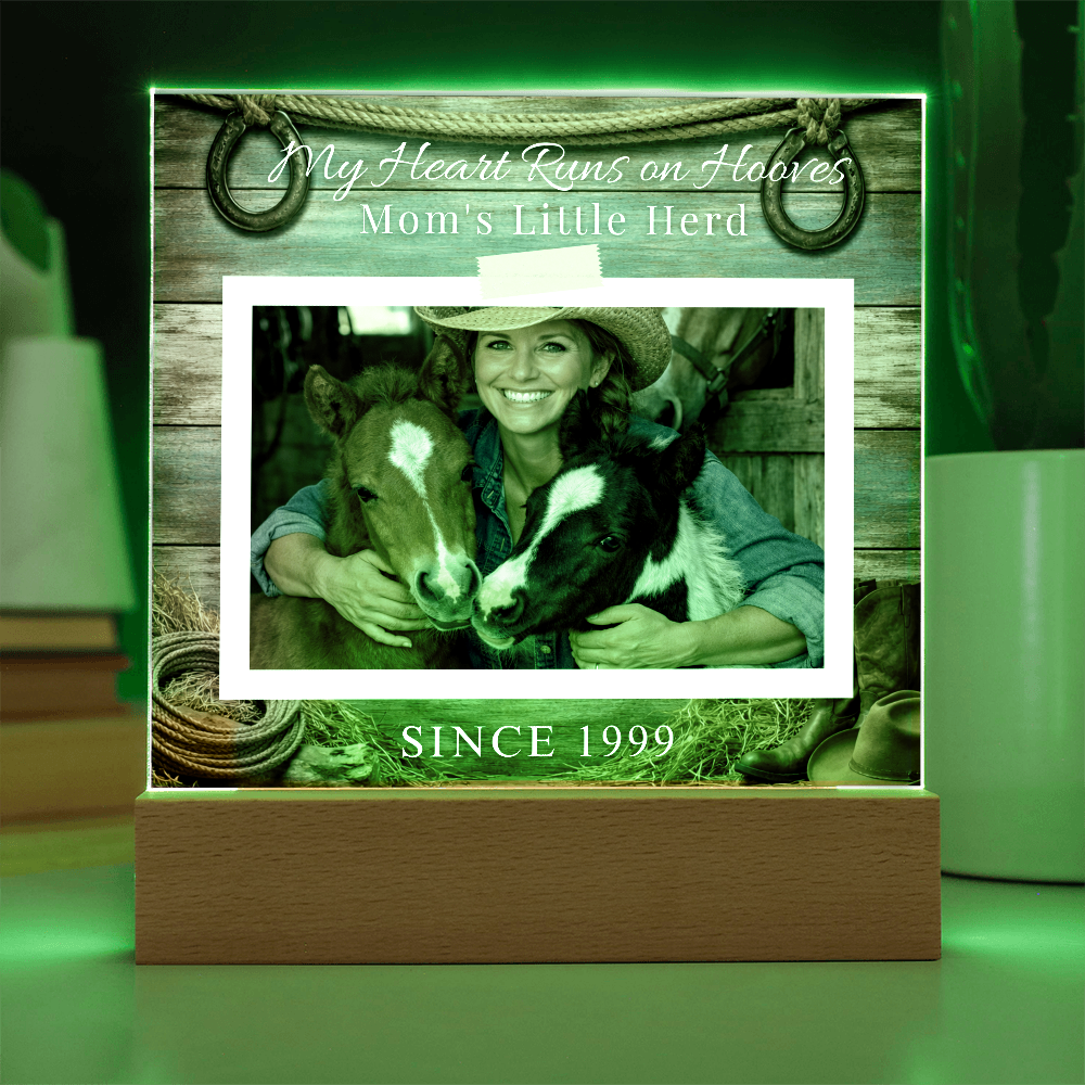 Mom’s Little Herd Horse Photo Plaque – view 8