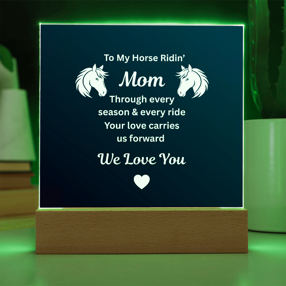 Horse Ridin’ Mom Message Plaque – view 12