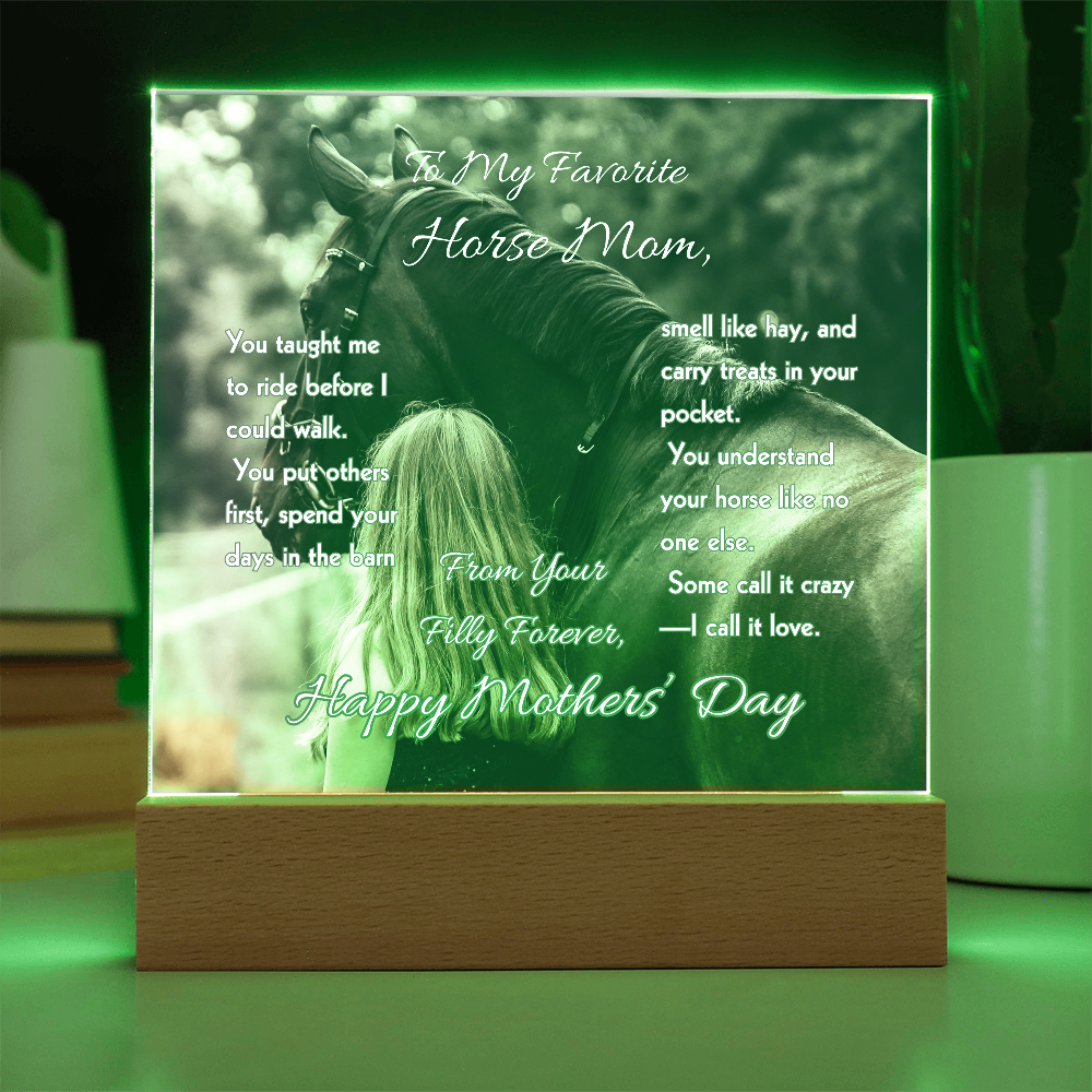 Favorite Horse Mom Photo Plaque – view 6
