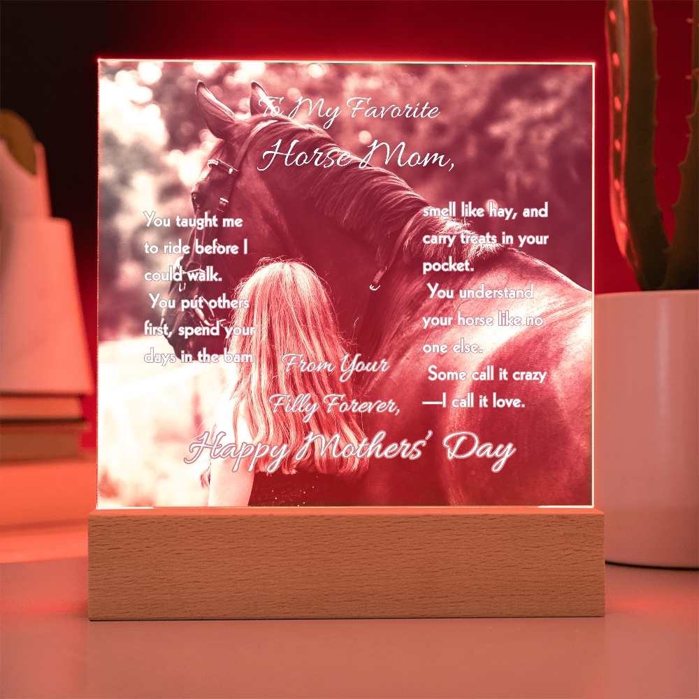 Favorite Horse Mom Photo Plaque – view 7