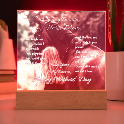 Favorite Horse Mom Photo Plaque – view 7