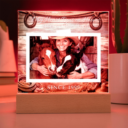 Mom’s Little Herd Horse Photo Plaque – view 9