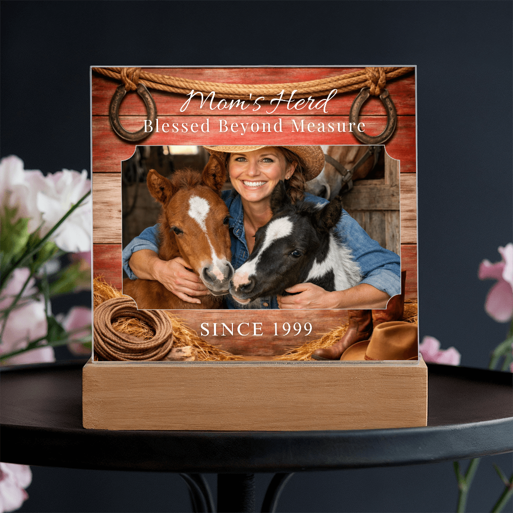 Blessed Beyond Measure Horse Mom Photo Plaque – view 6