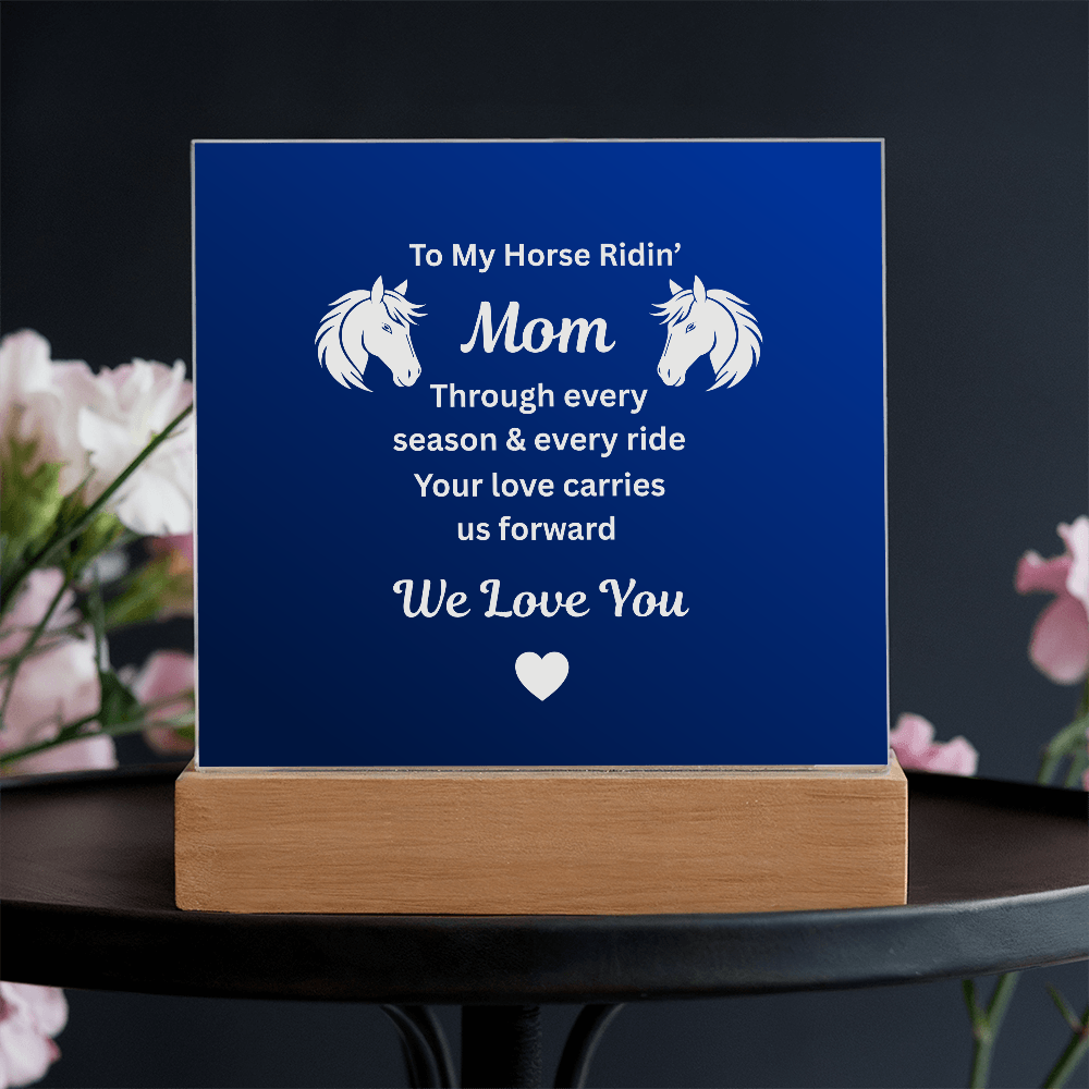 Horse Ridin’ Mom Message Plaque – view 8