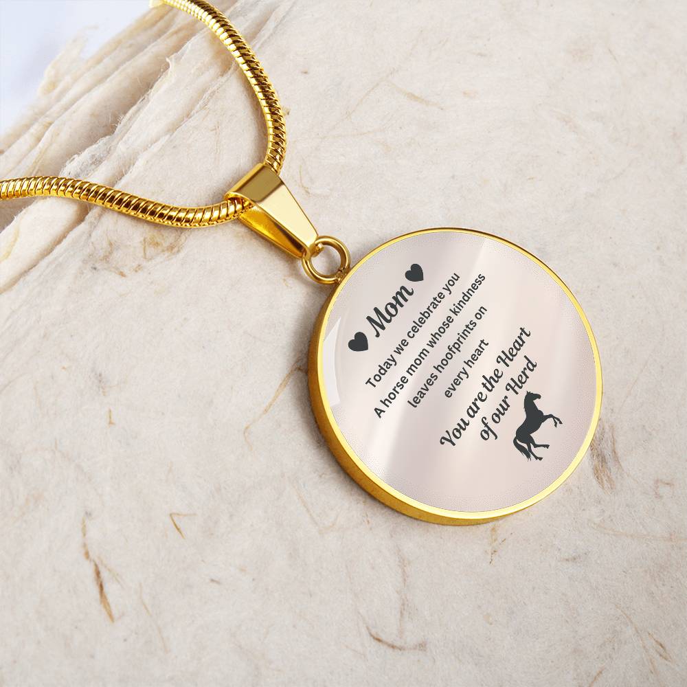 Horse Mom Necklace Gift – Heart Of Our Herd Jewelry for Mother’s Day – view 12