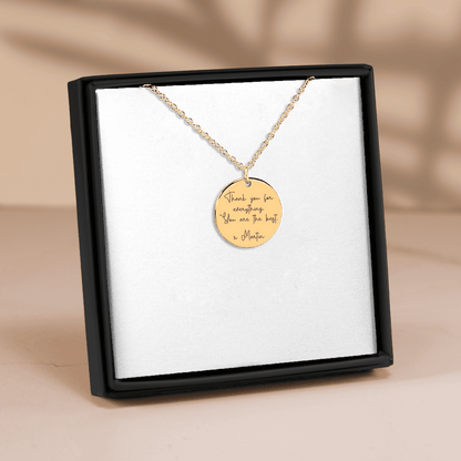 Custom Message & Name Necklace - Personalized Engraved Jewelry