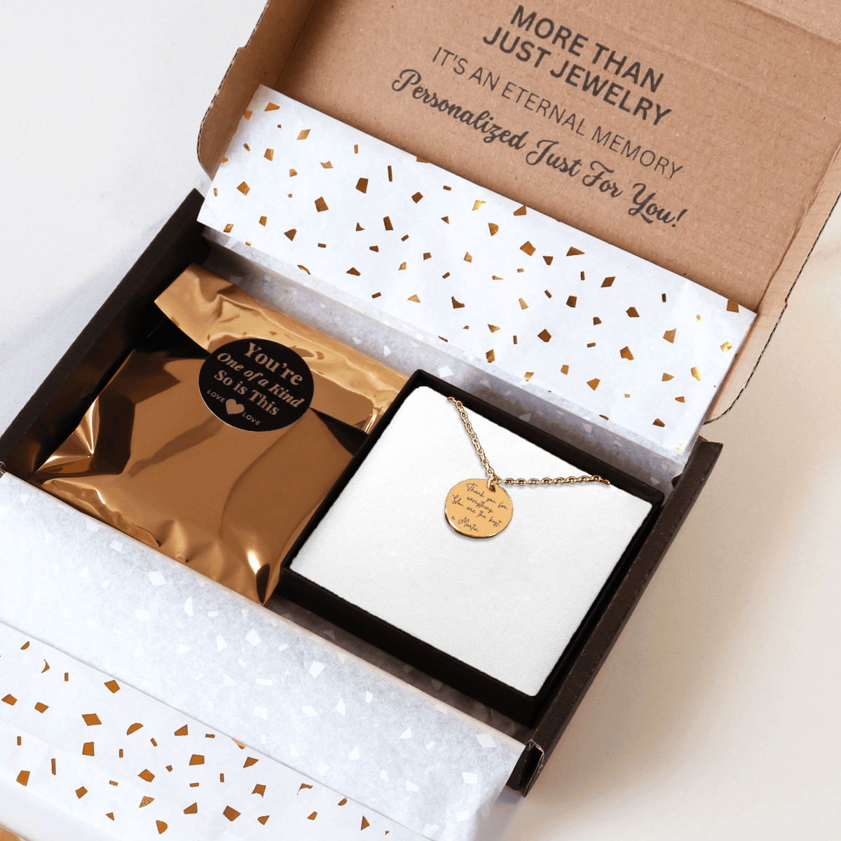 Custom Message & Name Necklace - Personalized Engraved Jewelry