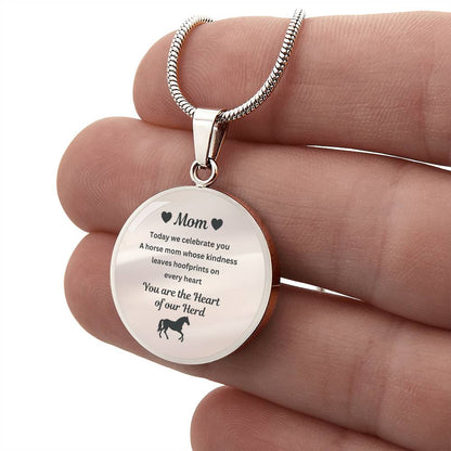 Horse Mom Necklace Gift – Heart Of Our Herd Jewelry for Mother’s Day – view 3
