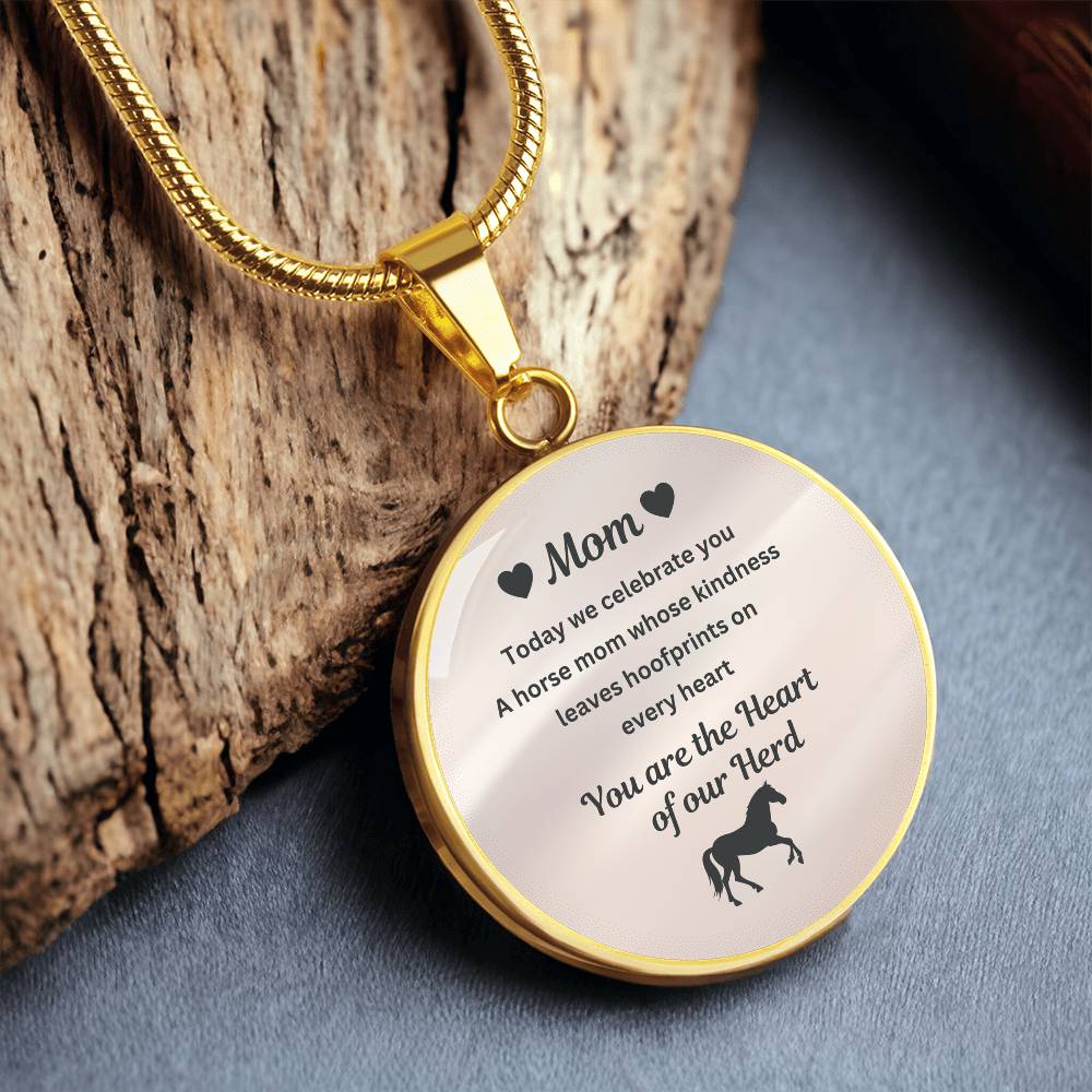 Horse Mom Necklace Gift – Heart Of Our Herd Jewelry for Mother’s Day – view 11