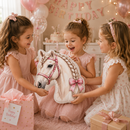 Braided Mane Horse Shaped Pillow
